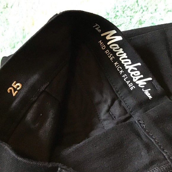 MIH MADE IN HEAVEN marrakesh black flare jeans (K1 - Picture 6 of 8